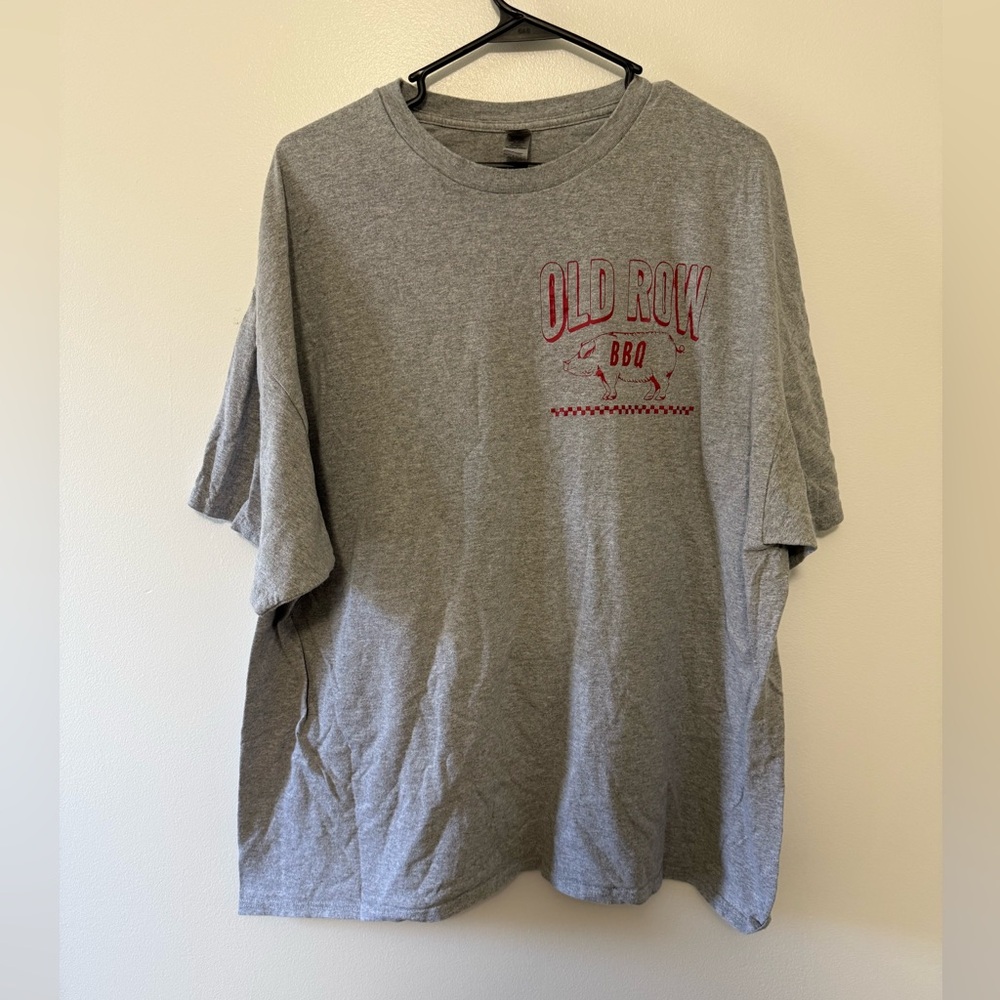 Old Row BBQ Gray Men's Short Sleeve Shirt